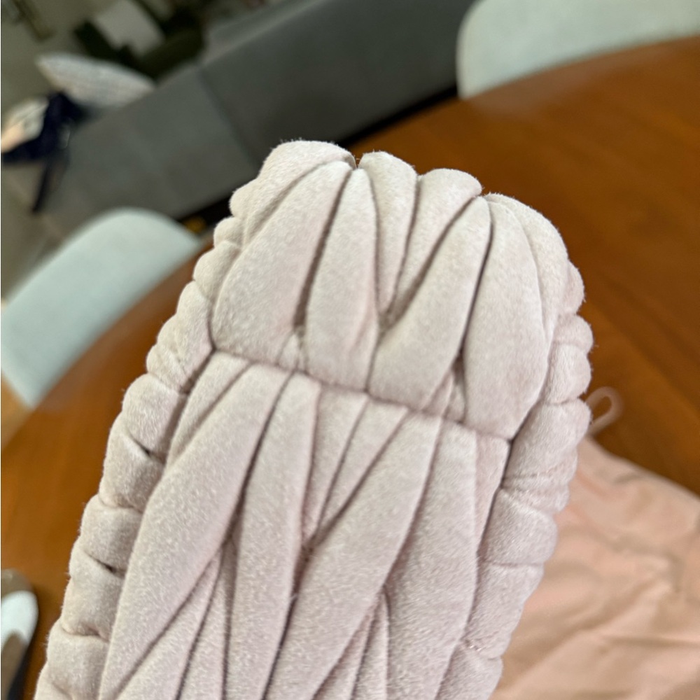 Miu Miu Blush Pink Quilted Shoulder Bag with Gold Hardware - Picture 14 of 16